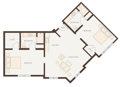 AL_Black Walnut 2B, 2B - 1032 sq. ft_-1