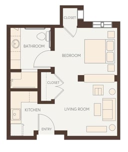 AL_Norway Maple - Suite, One Bath 405 sq. ft.-2
