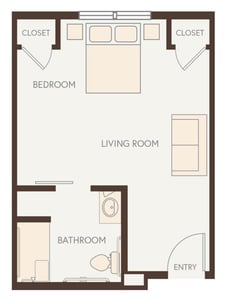 MC_Rose of Sharon Suite, 1B - 338 sq. ft.